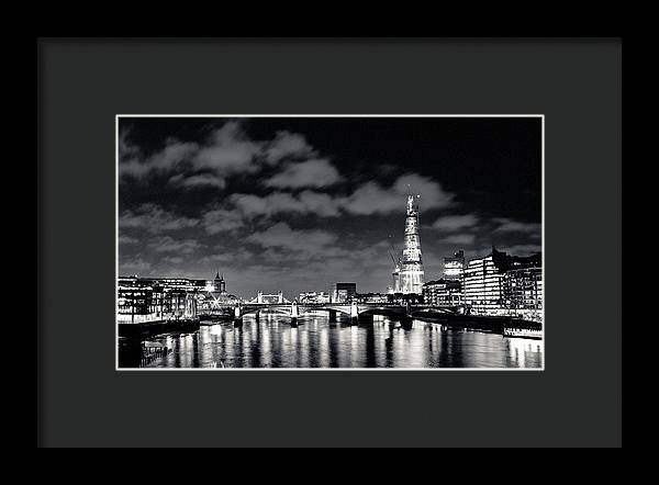 London Lights at Night - Framed Print