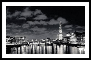 London Lights at Night - Framed Print