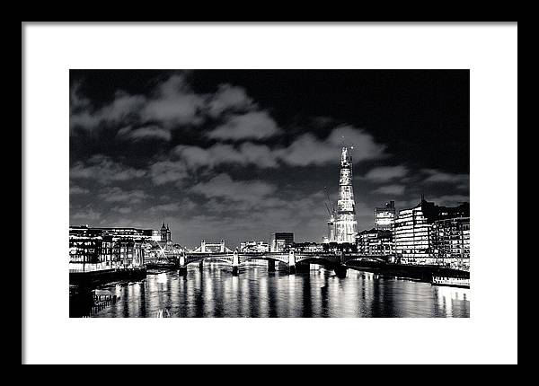 London Lights at Night - Framed Print