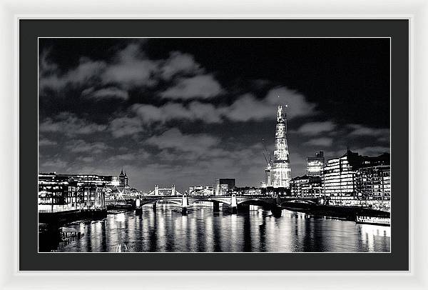 London Lights at Night - Framed Print