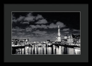 London Lights at Night - Framed Print