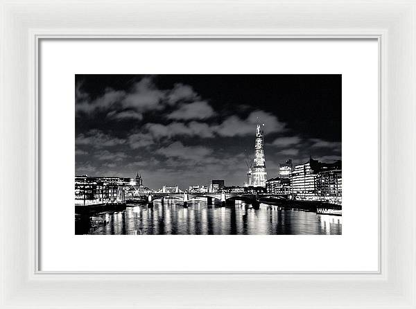 London Lights at Night - Framed Print