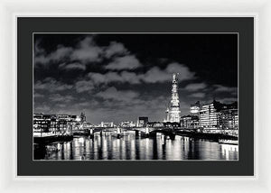 London Lights at Night - Framed Print