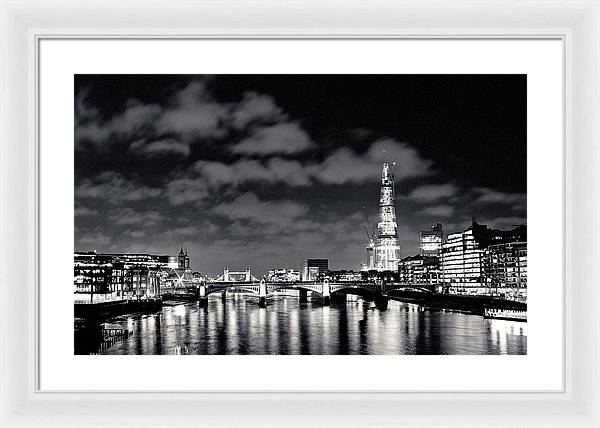 London Lights at Night - Framed Print