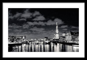 London Lights at Night - Framed Print