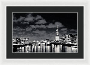 London Lights at Night - Framed Print