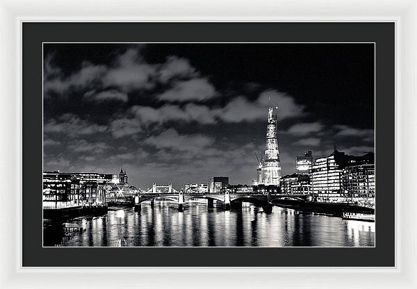 London Lights at Night - Framed Print