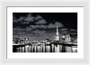 London Lights at Night - Framed Print