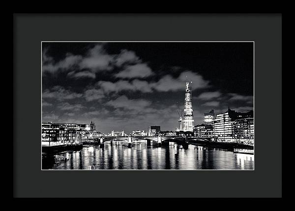 London Lights at Night - Framed Print