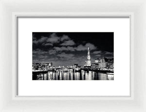 London Lights at Night - Framed Print