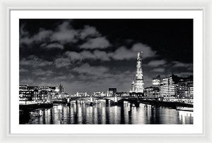 London Lights at Night - Framed Print