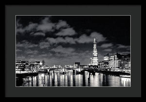 London Lights at Night - Framed Print