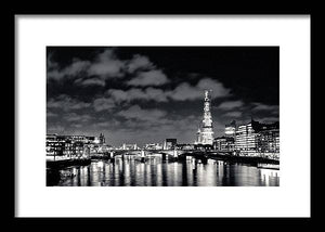 London Lights at Night - Framed Print