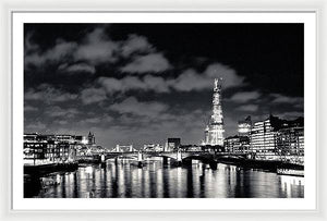 London Lights at Night - Framed Print