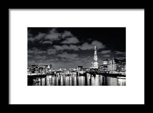 London Lights at Night - Framed Print