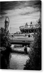 Load image into Gallery viewer, London Olympic Stadium and Sculpture 2013 - Canvas Print
