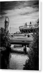 Load image into Gallery viewer, London Olympic Stadium and Sculpture 2013 - Canvas Print
