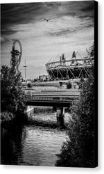 Load image into Gallery viewer, London Olympic Stadium and Sculpture 2013 - Canvas Print
