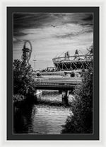 Load image into Gallery viewer, London Olympic Stadium and Sculpture 2013 - Framed Print
