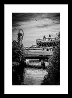 Load image into Gallery viewer, London Olympic Stadium and Sculpture 2013 - Framed Print
