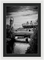 Load image into Gallery viewer, London Olympic Stadium and Sculpture 2013 - Framed Print
