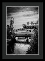 Load image into Gallery viewer, London Olympic Stadium and Sculpture 2013 - Framed Print
