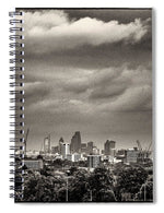 Load image into Gallery viewer, London Skyline from Hampstead Heath - Spiral Notebook
