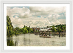 Load image into Gallery viewer, Marlow Weir as seen from Marlow Suspension Bridge  - Framed Print
