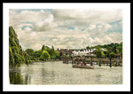 Load image into Gallery viewer, Marlow Weir as seen from Marlow Suspension Bridge  - Framed Print
