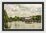 Load image into Gallery viewer, Marlow Weir as seen from Marlow Suspension Bridge  - Framed Print
