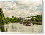 Load image into Gallery viewer, Marlow Weir as seen from Marlow Suspension Bridge  - Acrylic Print
