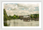 Load image into Gallery viewer, Marlow Weir as seen from Marlow Suspension Bridge  - Framed Print
