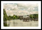 Load image into Gallery viewer, Marlow Weir as seen from Marlow Suspension Bridge  - Framed Print
