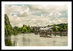Load image into Gallery viewer, Marlow Weir as seen from Marlow Suspension Bridge  - Framed Print
