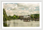 Load image into Gallery viewer, Marlow Weir as seen from Marlow Suspension Bridge  - Framed Print
