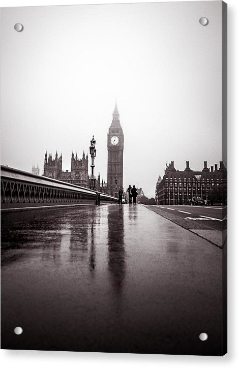 Misty Big Ben - Acrylic Print