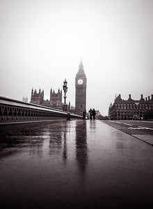 Misty Big Ben - Art Print