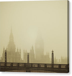 Misty London skyline - Canvas Print