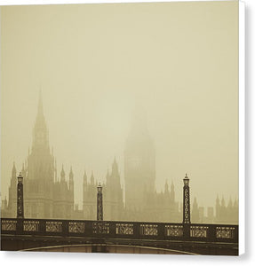 Misty London skyline - Canvas Print