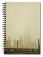 Load image into Gallery viewer, Misty London skyline - Spiral Notebook
