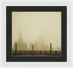 Load image into Gallery viewer, Misty London skyline - Framed Print
