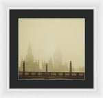 Load image into Gallery viewer, Misty London skyline - Framed Print
