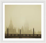 Load image into Gallery viewer, Misty London skyline - Framed Print
