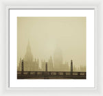 Load image into Gallery viewer, Misty London skyline - Framed Print
