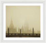 Load image into Gallery viewer, Misty London skyline - Framed Print
