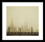 Load image into Gallery viewer, Misty London skyline - Framed Print
