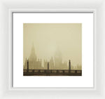 Load image into Gallery viewer, Misty London skyline - Framed Print
