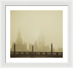 Load image into Gallery viewer, Misty London skyline - Framed Print
