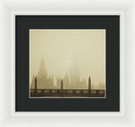 Load image into Gallery viewer, Misty London skyline - Framed Print
