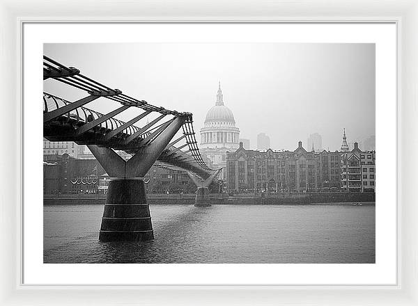 Modern and Traditional London - Framed Print